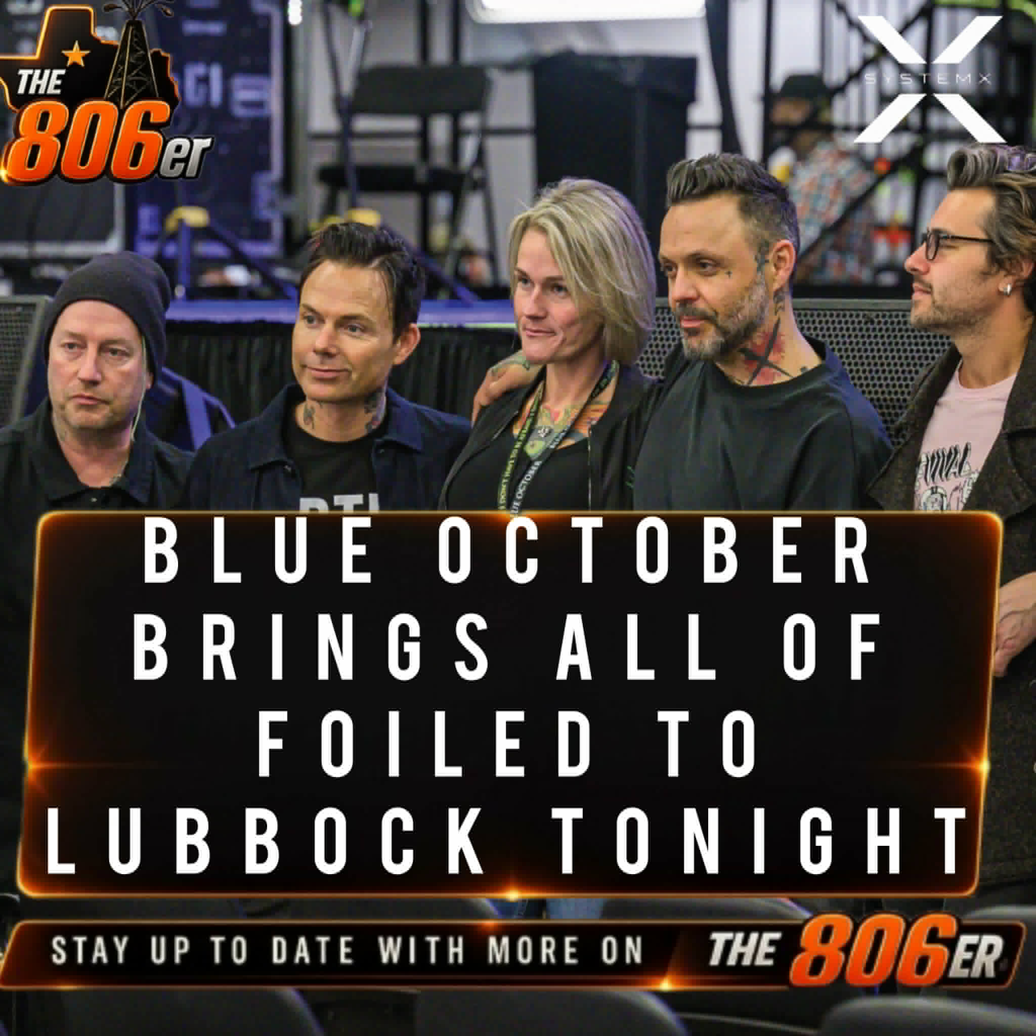 Blue October Brings All of Foiled to Lubbock Tonight