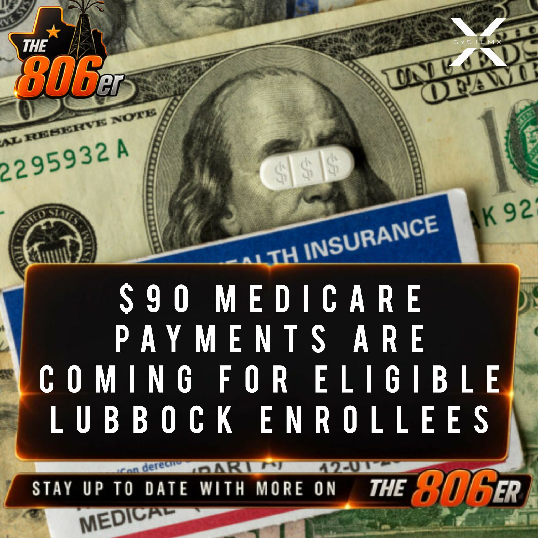 $90 MEDICARE PAYMENTS ARE COMING FOR ELIGIBLE LUBBOCK ENROLLEES