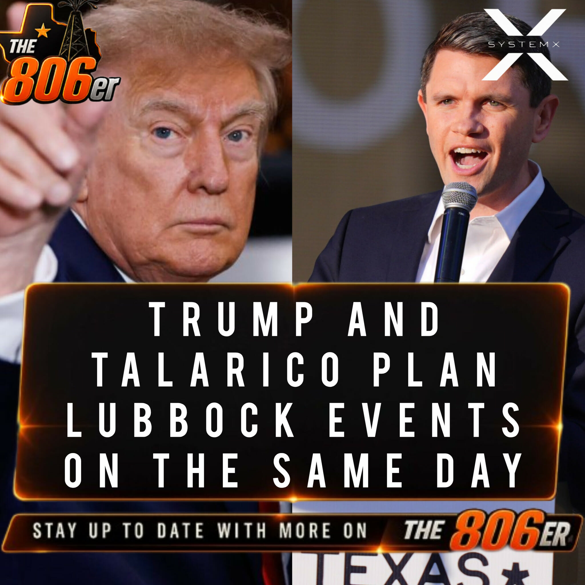 Trump and Talarico Plan Lubbock Events on the Same Day