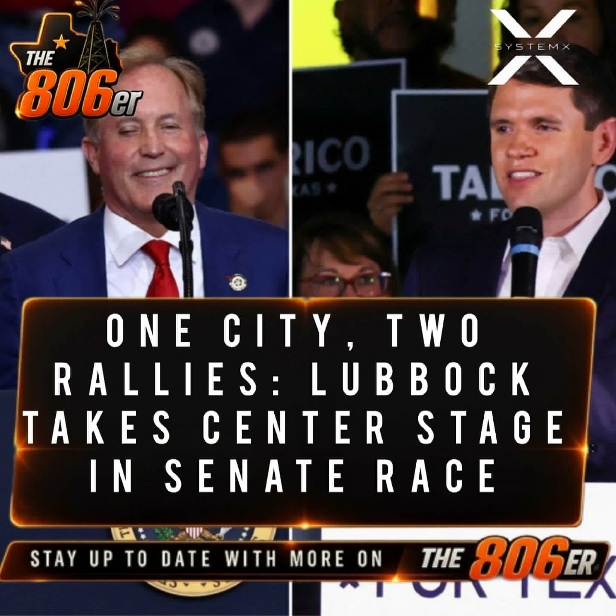 ONE CITY, TWO RALLIES: LUBBOCK TAKES CENTER STAGE IN SENATE RACE