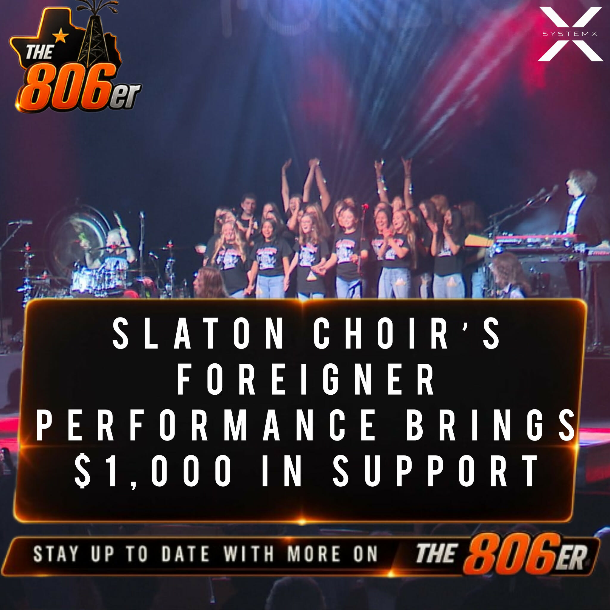 SLATON CHOIR’S FOREIGNER PERFORMANCE BRINGS $1,000 IN SUPPORT