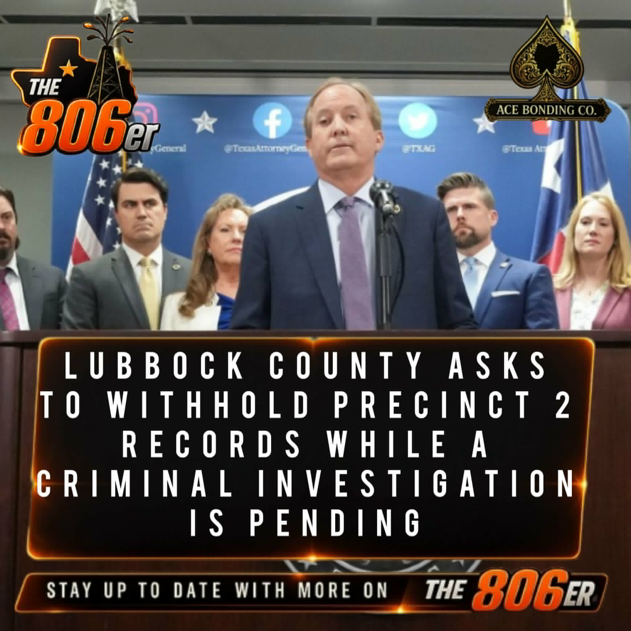 LUBBOCK COUNTY ASKS TO WITHHOLD PRECINCT 2 RECORDS WHILE A CRIMINAL INVESTIGATION IS PENDING