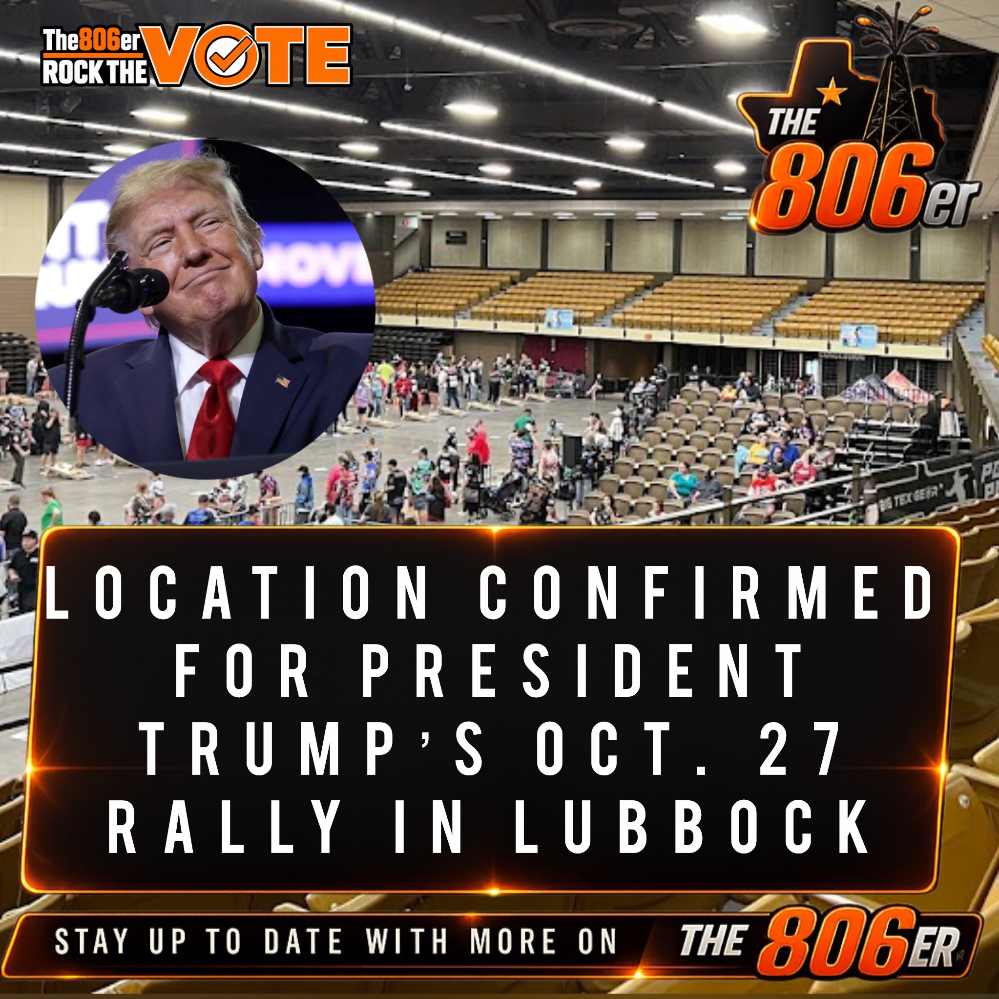 Location Confirmed for President Trump’s Oct. 27 Rally in Lubbock