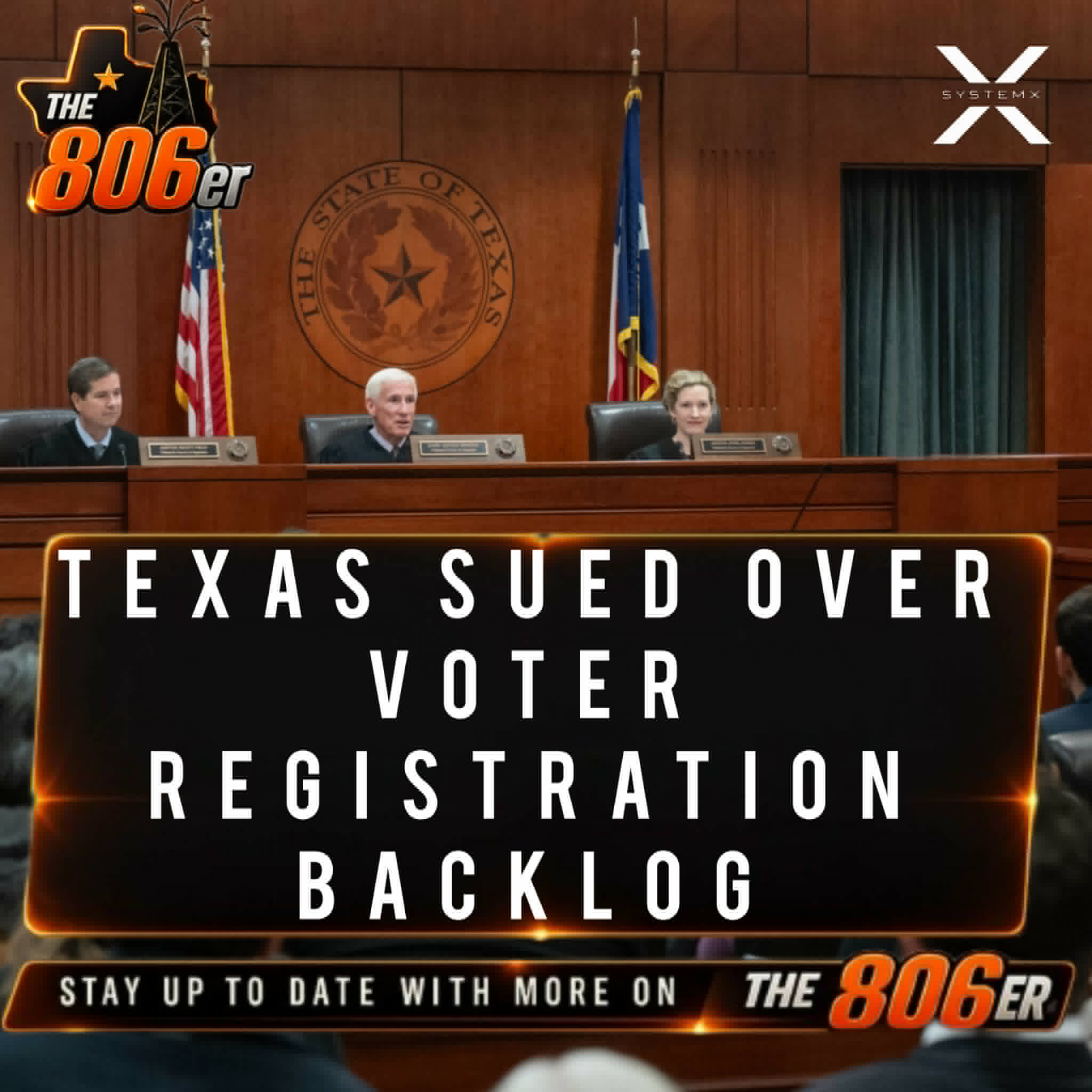 Texas sued over voter registration backlog