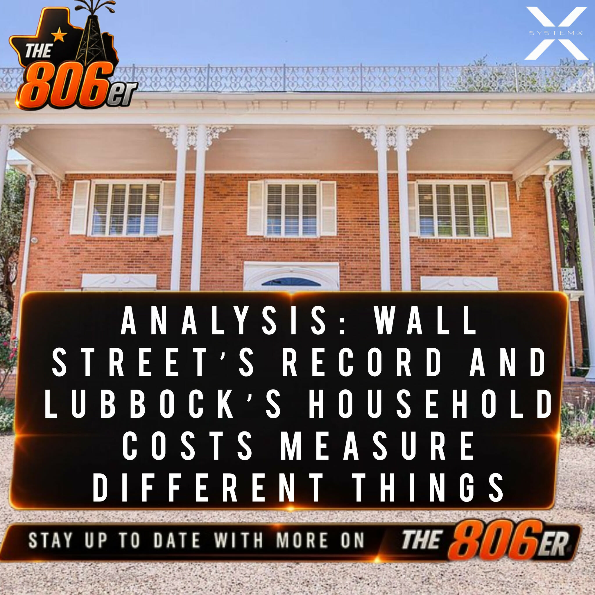 ANALYSIS: WALL STREET’S RECORD AND LUBBOCK’S HOUSEHOLD COSTS MEASURE DIFFERENT THINGS