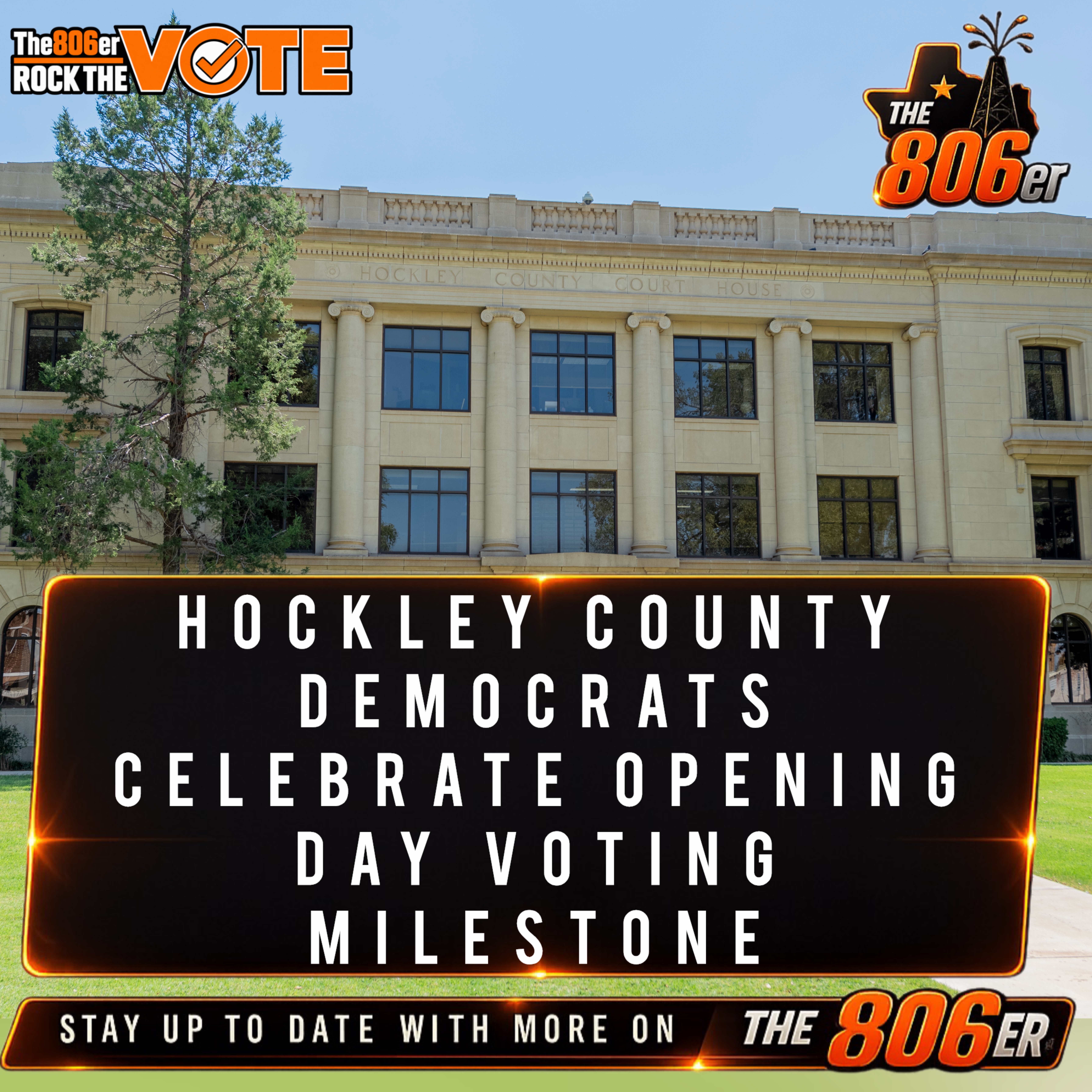 Hockley County Democrats Celebrate Opening Day Voting Milestone