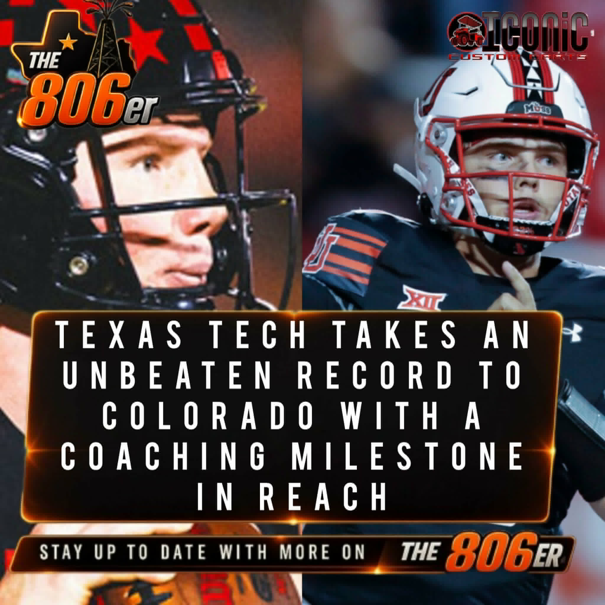 TEXAS TECH TAKES AN UNBEATEN RECORD TO COLORADO WITH A COACHING MILESTONE IN REACH