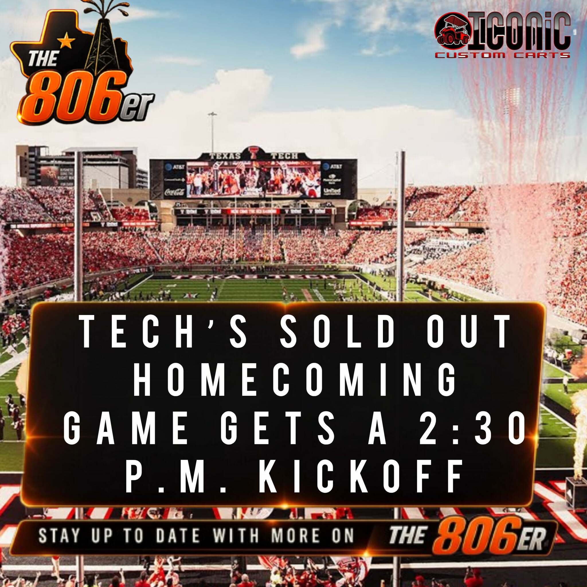 TECH’S SOLD OUT HOMECOMING GAME GETS A 2:30 P.M. KICKOFF