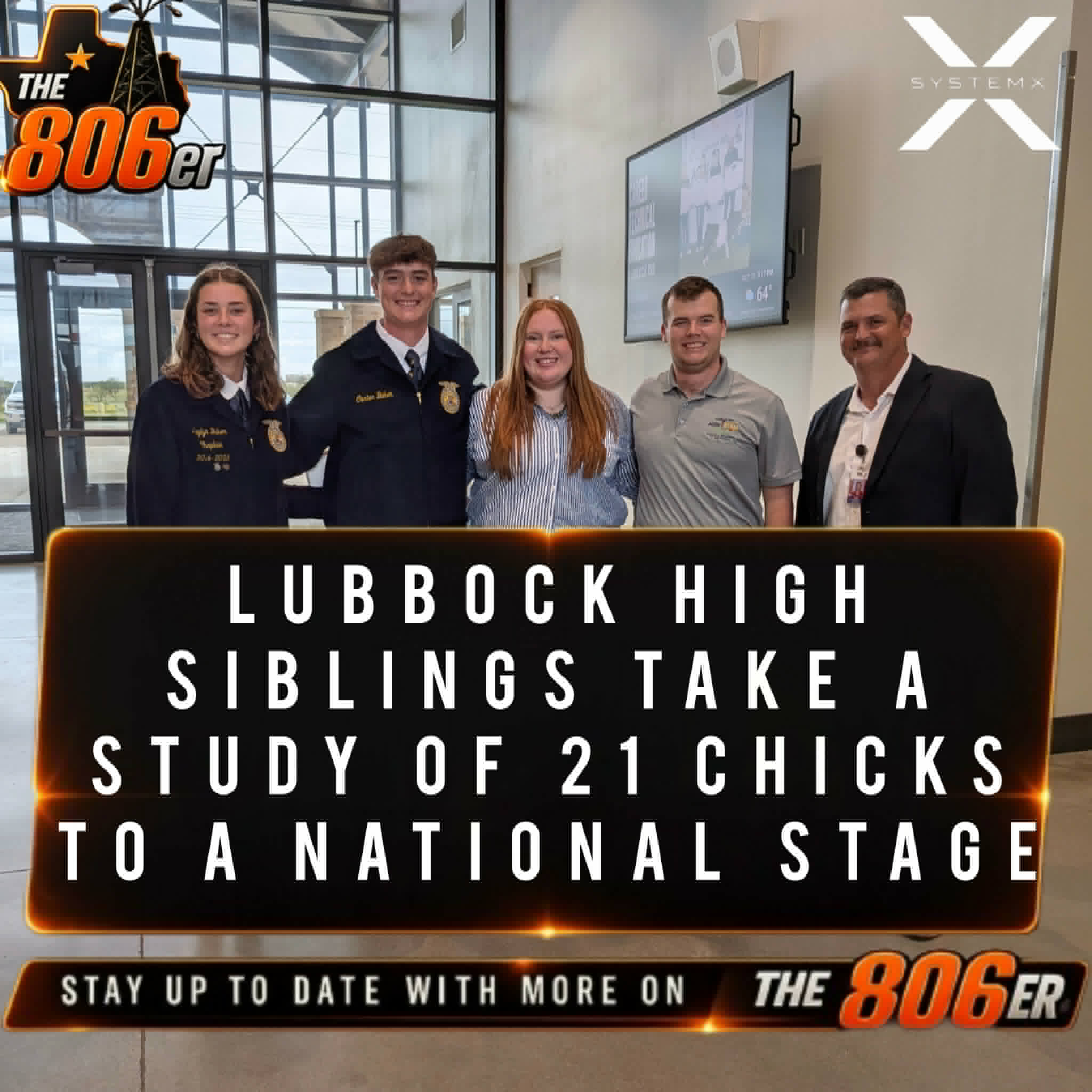 LUBBOCK HIGH SIBLINGS TAKE A STUDY OF 21 CHICKS TO A NATIONAL STAGE