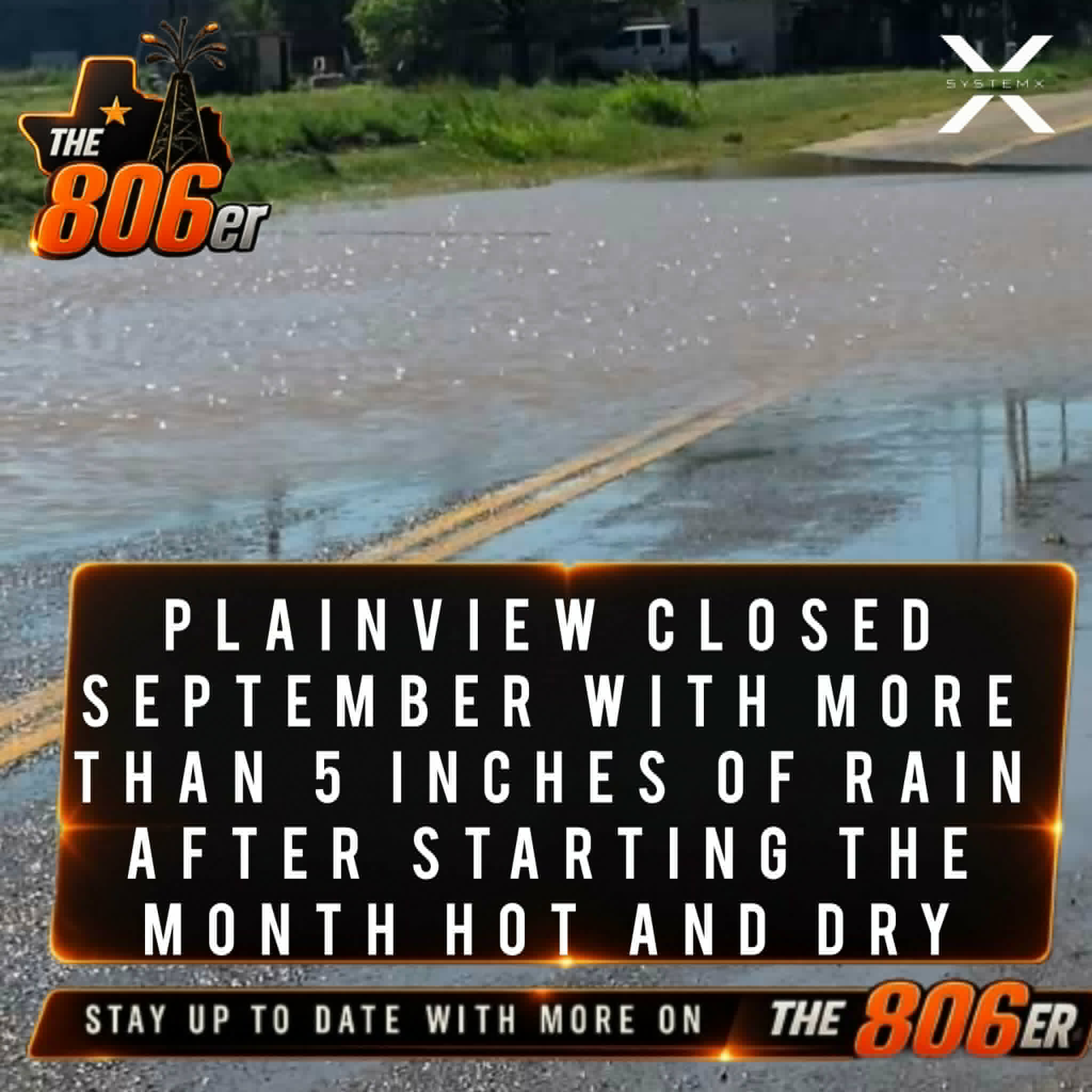 PLAINVIEW CLOSED SEPTEMBER WITH MORE THAN 5 INCHES OF RAIN AFTER STARTING THE MONTH HOT AND DRY