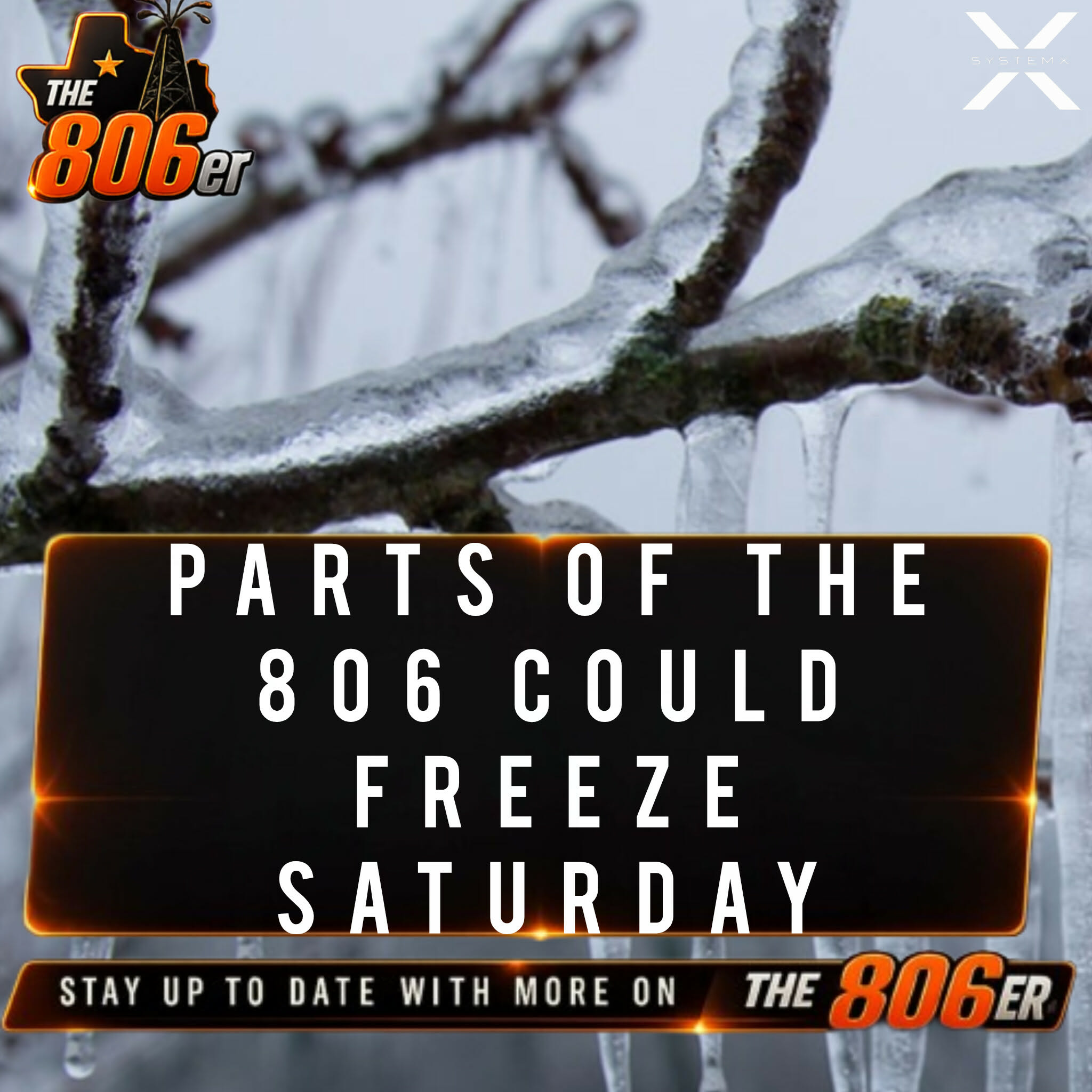 Parts Of The 806 Could Freeze Saturday