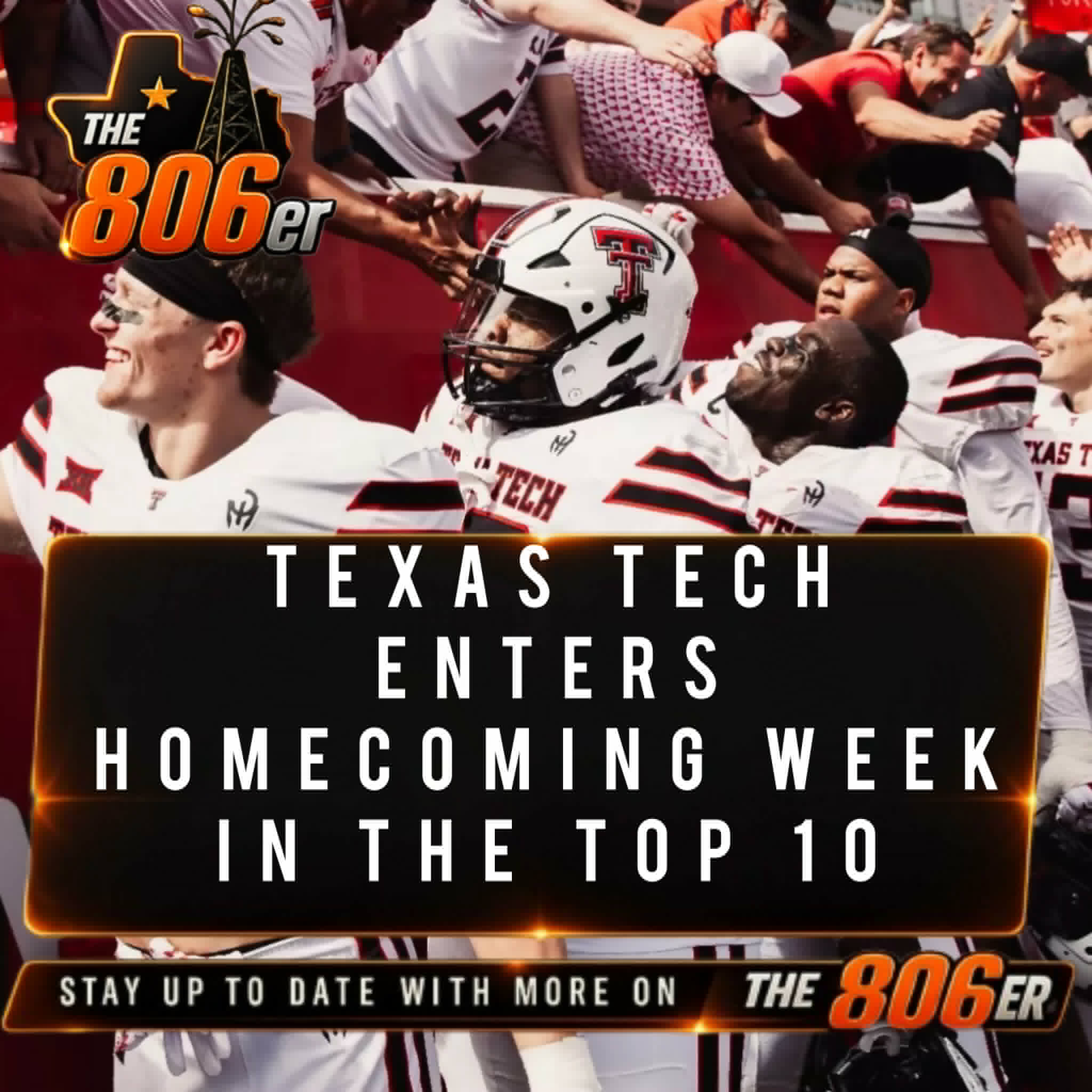 Texas Tech Enters Homecoming Week In The Top 10