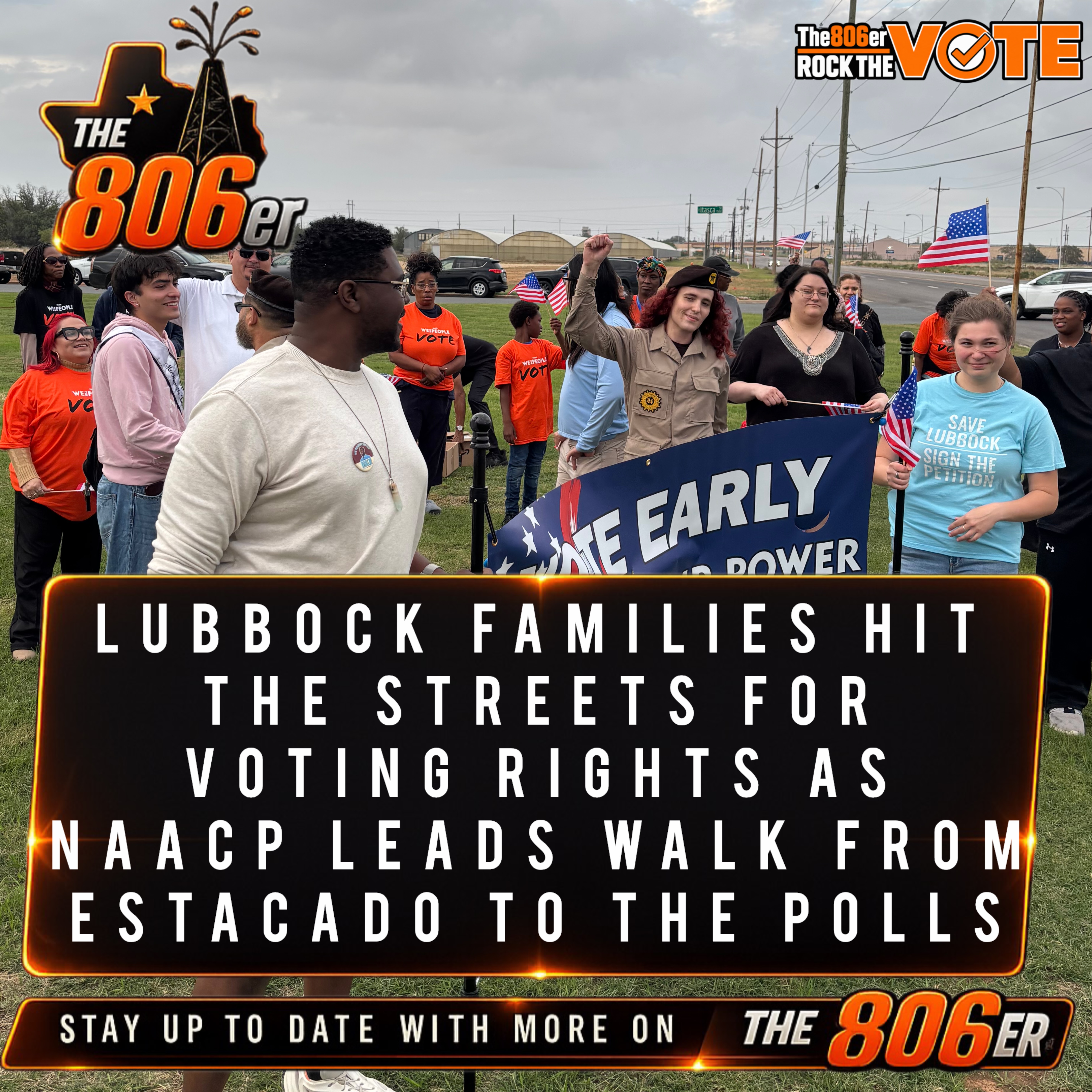 Lubbock Families Walk to the Polls as NAACP Brings Generations Together