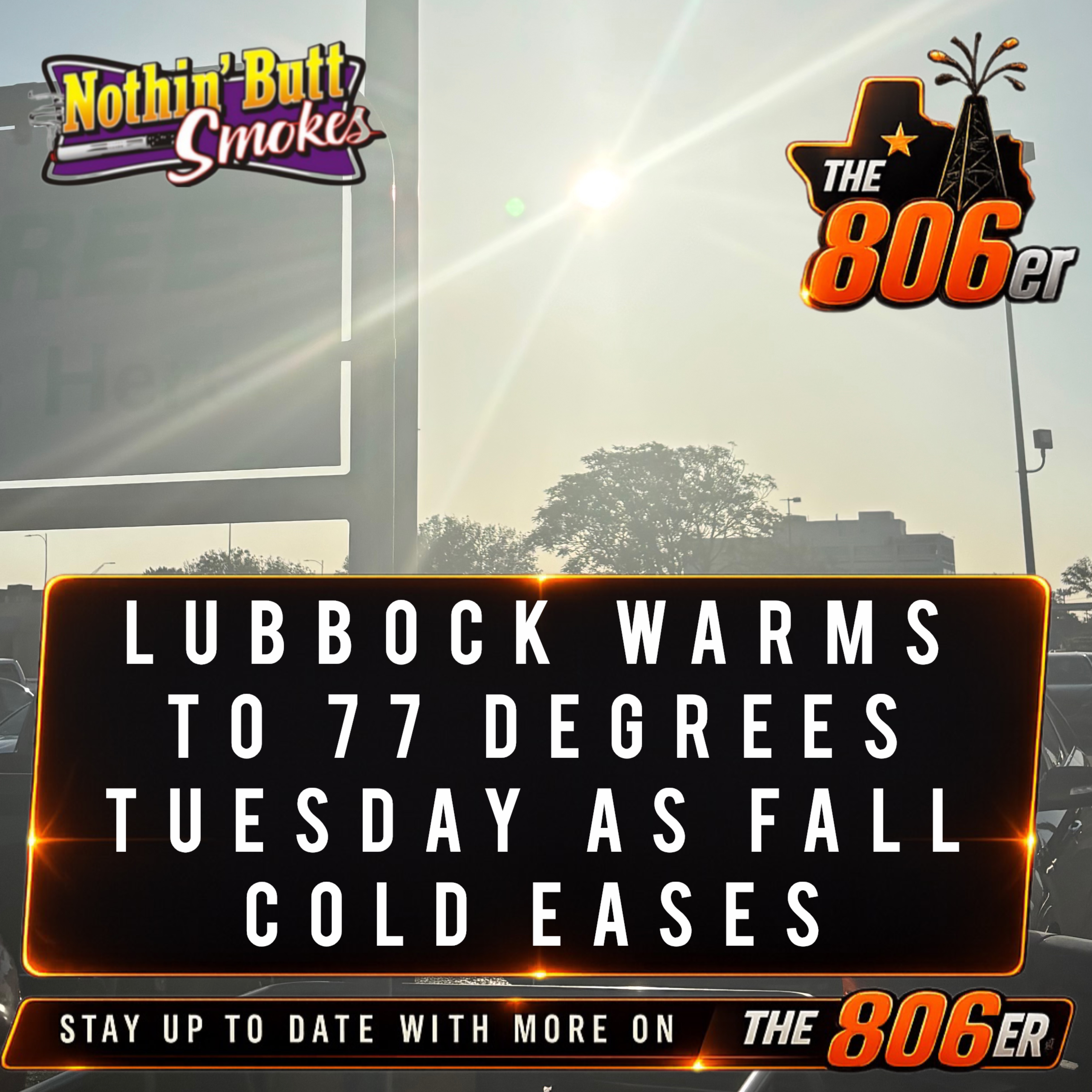 Lubbock Warms to 77 Tuesday as Fall Cold Eases